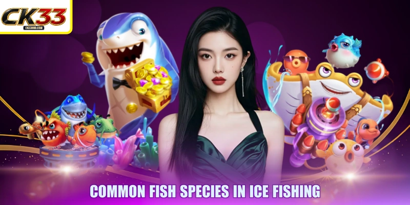 Common fish species in Ice Fishing