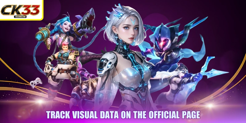 Track visual data on the official page